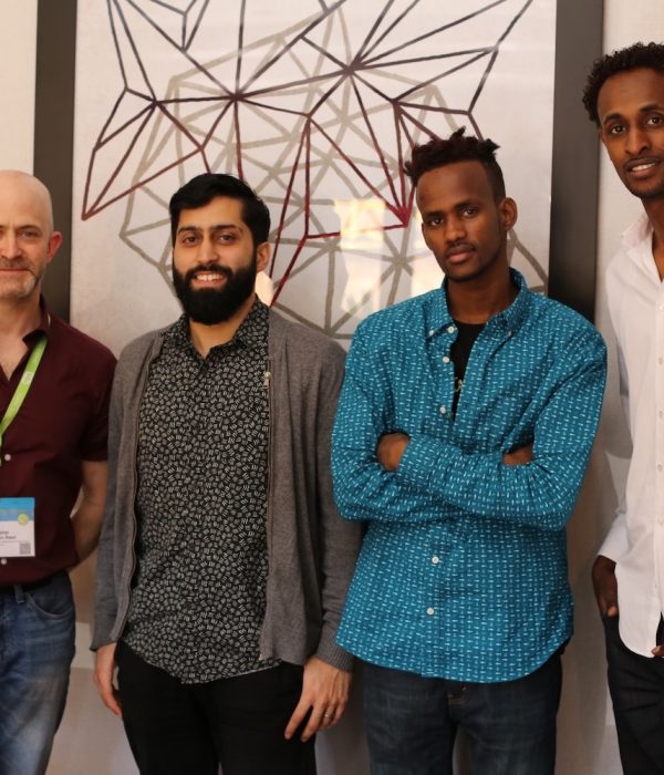 l-r: Christopher Llewellyn Reed. Musa Syeed, Barkhad Abdirahman, and Faysal Ahmed