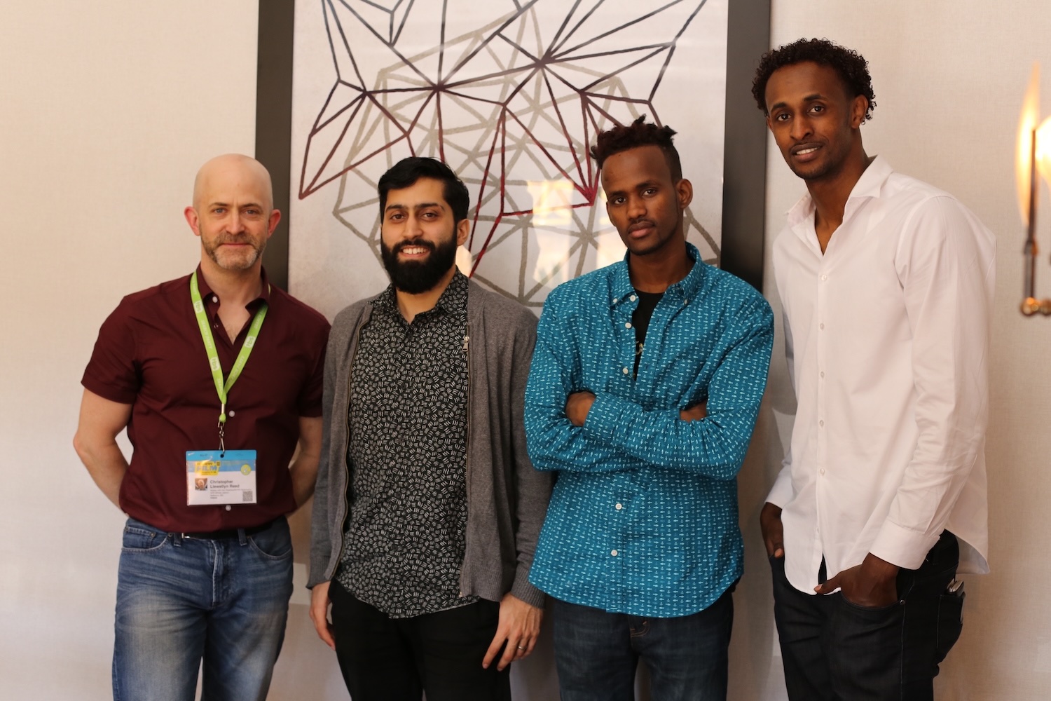 l-r: Christopher Llewellyn Reed. Musa Syeed, Barkhad Abdirahman, and Faysal Ahmed