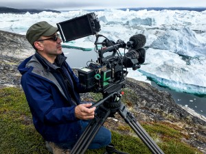 Director and Cinematographer Jon Shenk on the set of An Inconvenient Sequel: Truth To Power from Paramount Pictures and Participant Media.