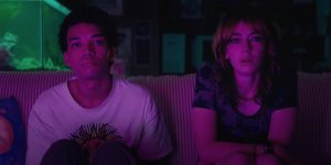 Justice Smith and Brigette Lundy-Paine in Jane Schoenbrun's I SAW THE TV GLOW