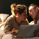 Kristen Stewart and Steven Yeun in LOVE ME
