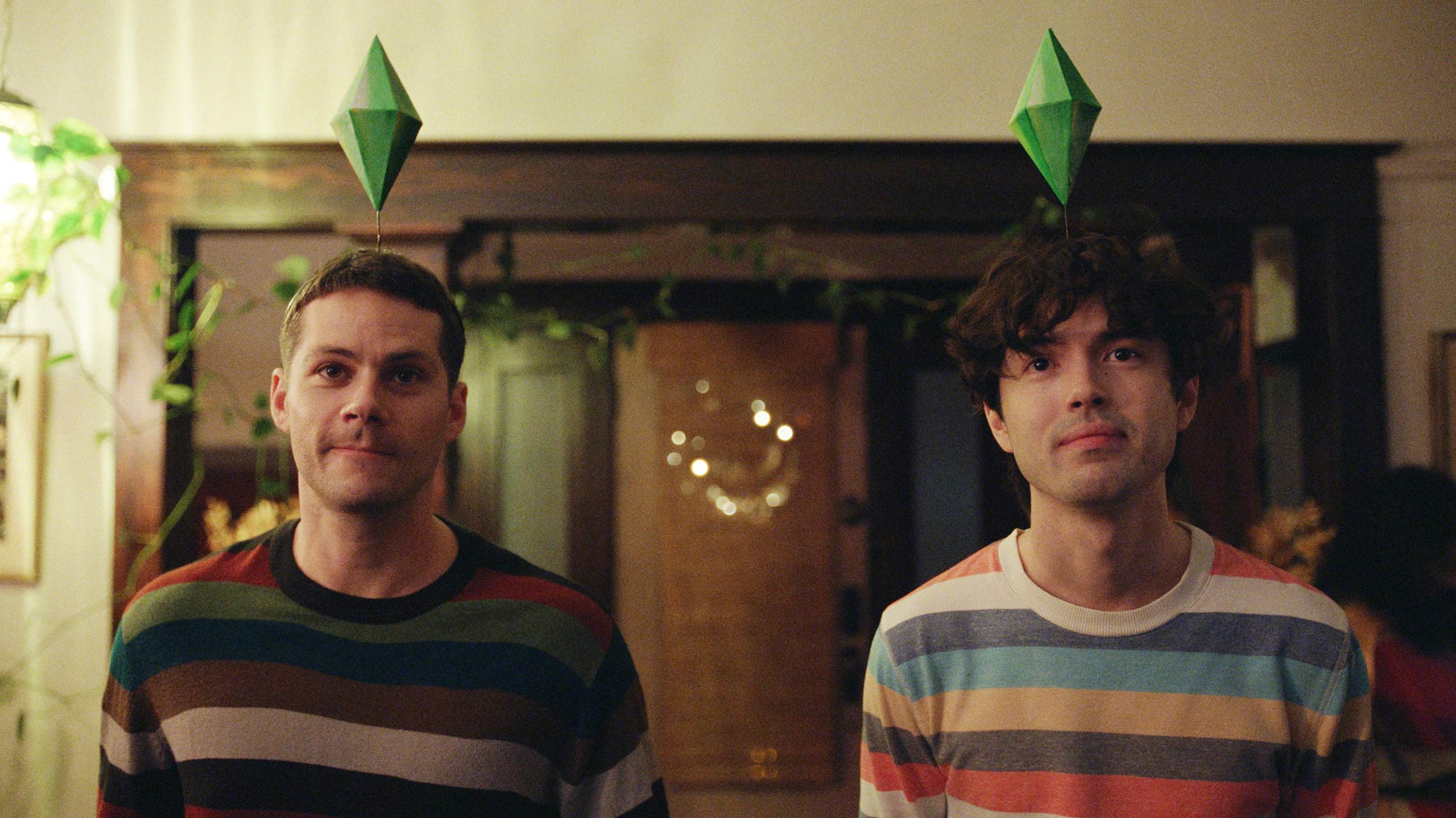 Dylan O'Brien and James Sweeney in TWINLESS