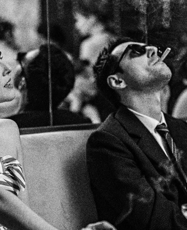 Zoey Deutch and Guillaume Marbeck, in Richard Linklater's NOUVELLE VAGUE