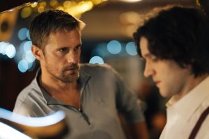Alexander Skarsgård and Harry Melling in PILLION