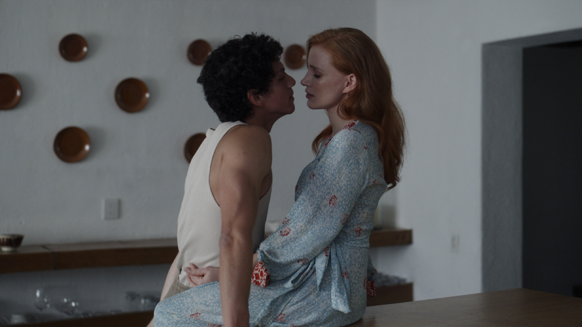 Jessica Chastain and Isaac Hernández in Michel Franco's DREAMS