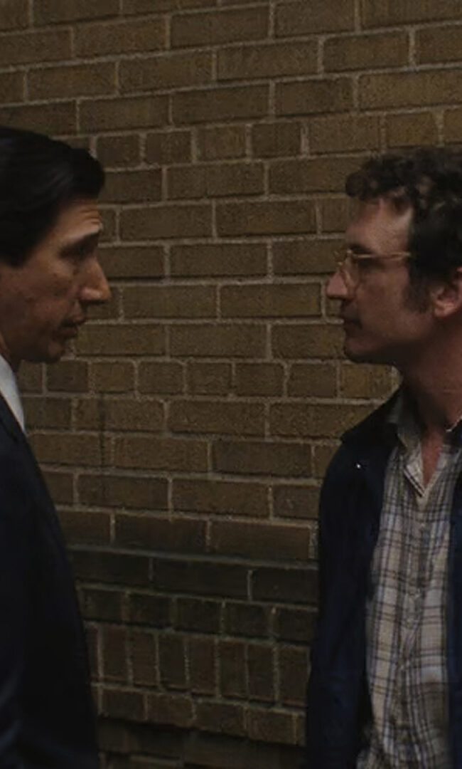 Adam Driver and Miles Teller in PAPER TIGER
